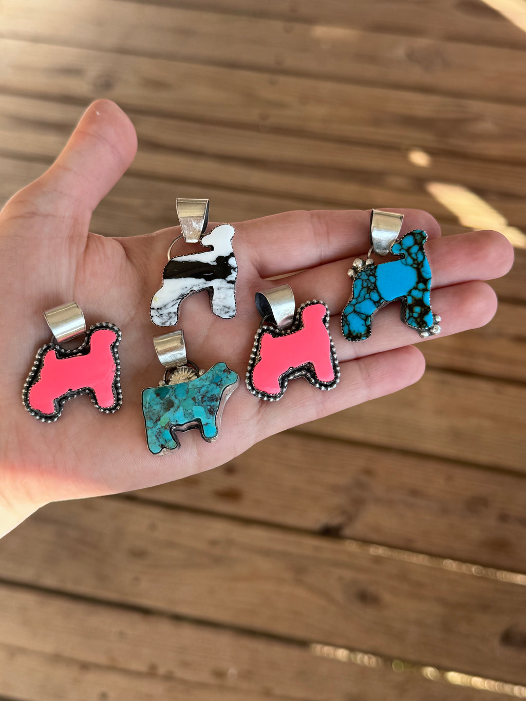 Pink Show Goat Pendant REDUCED PRICE