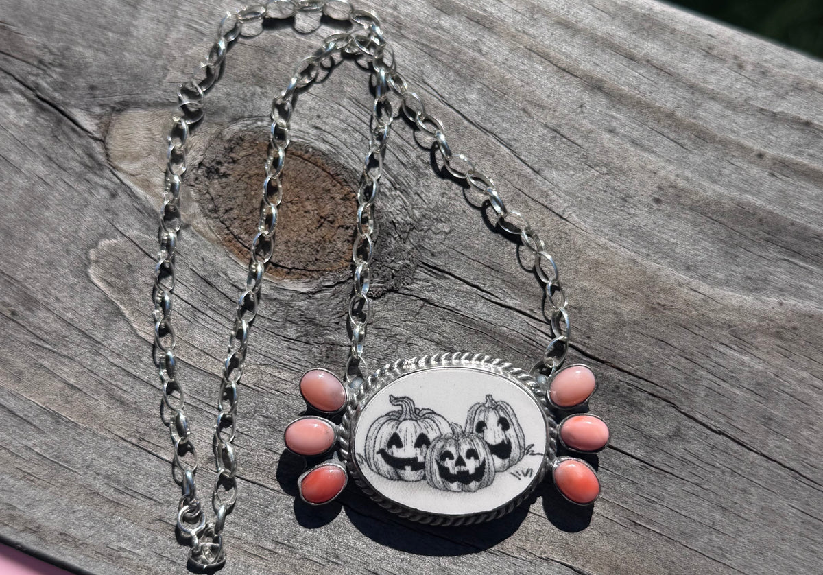 Pumpkin Bar Necklace