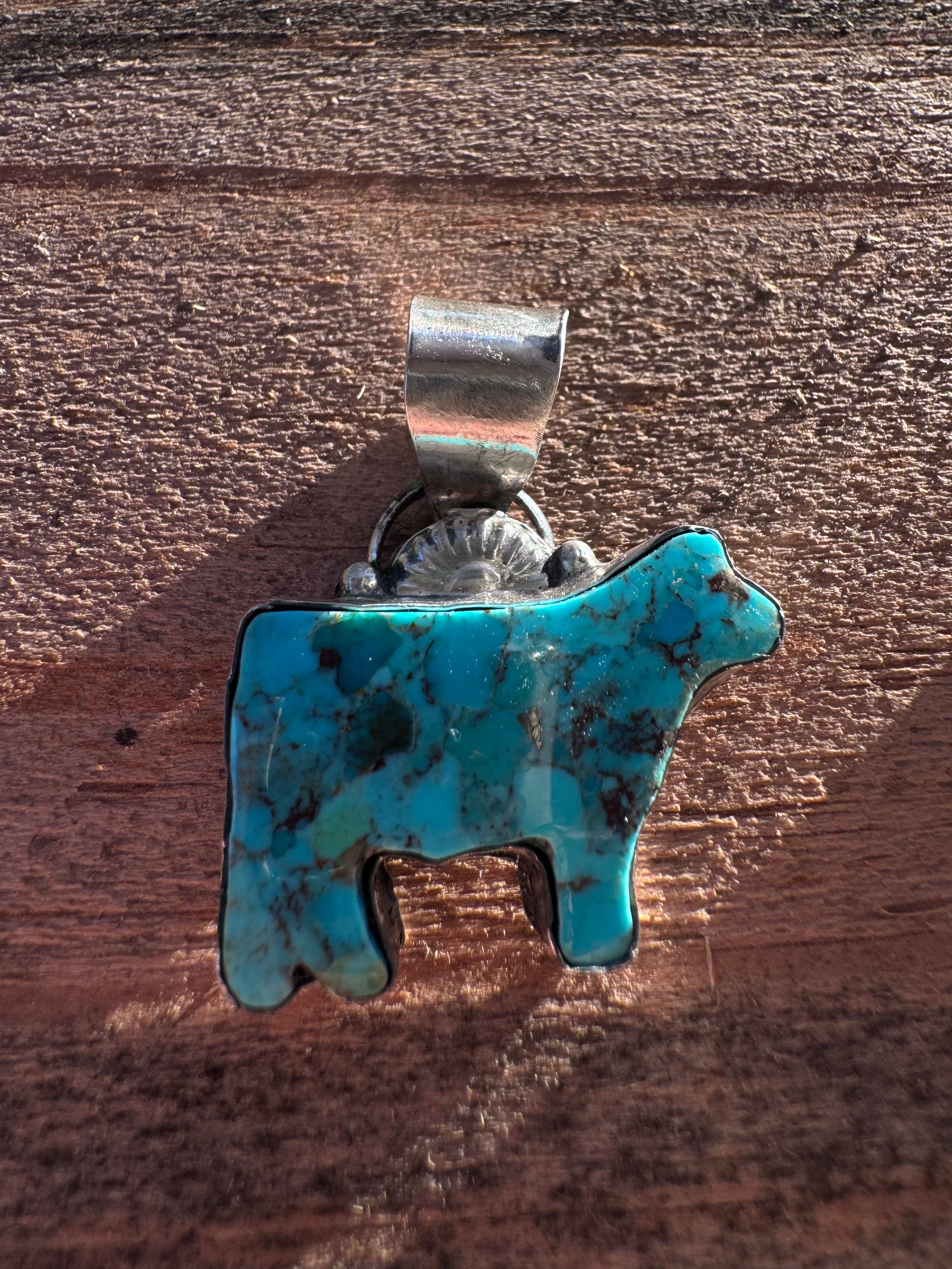 Turquoise Show Steer Pendant